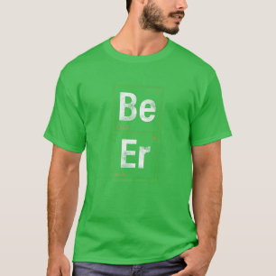Bier Periodic Table St. Patrick's Day Green Irland T-Shirt