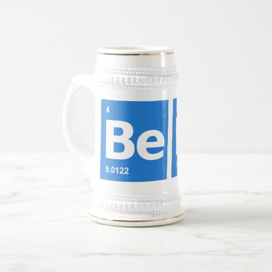 Bier periodisch bierglas (Vorderseite Links)