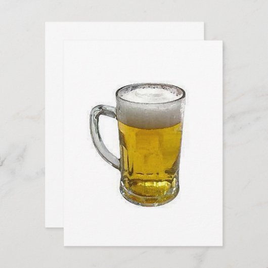 Bier Personalisierte Einladung - Biereinladungen (Vorne/Hinten)