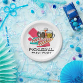 Bier Pizza PICKLEBALL PARTY Pappteller (Party)