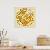 BIER-Plakat Poster (Küche)