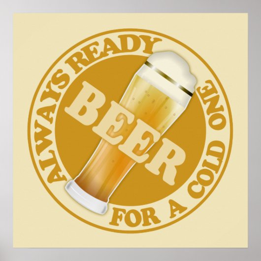 BIER-Plakat Poster (Vorne)