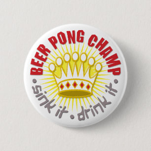 Bier Pong Champions-Knopf Button