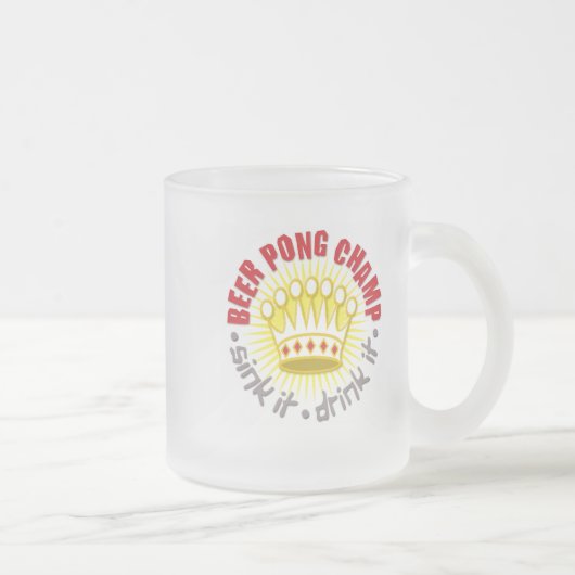 Bier Pong Champions-Tasse Mattglastasse (Rechts)