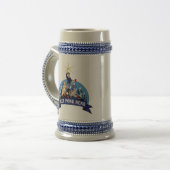 Bier Pong Held Stein Bierglas (Vorderseite Links)