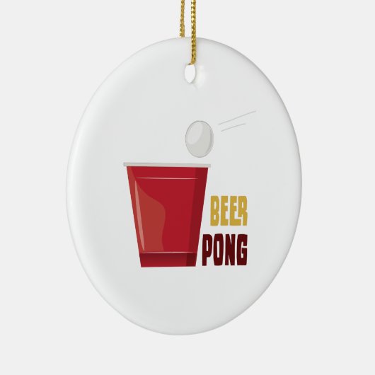 Bier Pong Keramikornament (Rechts)