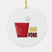 Bier Pong Keramikornament (Vorne)