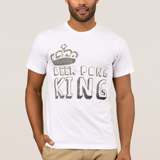 Bier Pong König TShirt (Vorderseite)