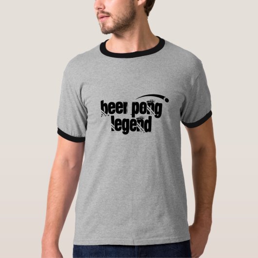 Bier Pong Legende T-Shirt (Vorderseite)