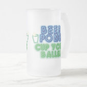 Bier Pong Mattglas Bierglas (VorderseiteRechts)