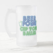 Bier Pong Mattglas Bierglas (Links)