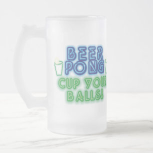 Bier Pong Mattglas Bierglas