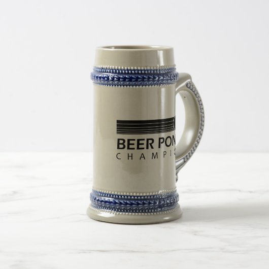 Bier Pong Meister Bierglas (VorderseiteRechts)