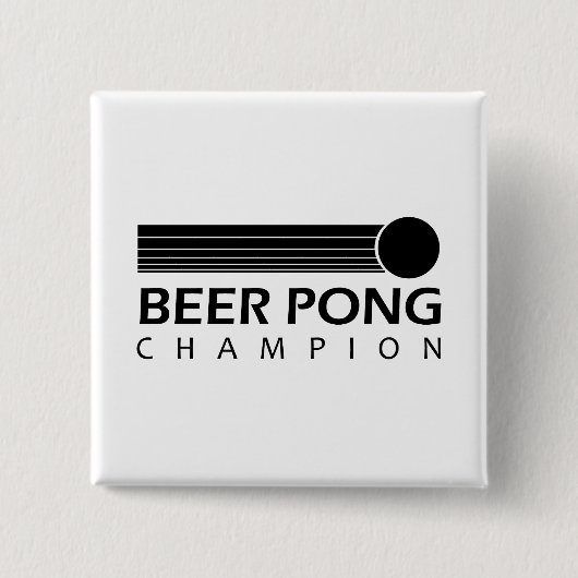 Bier Pong Meister Button (Vorderseite)
