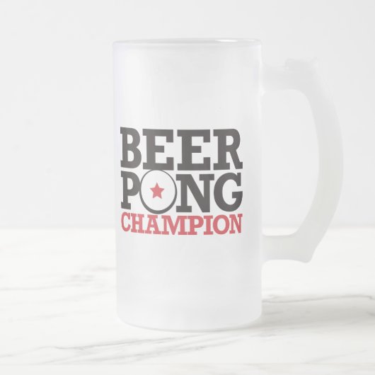Bier Pong - Meister Mattglas Bierglas (Rechts)