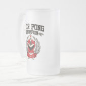 Bier Pong Meister Mattglas Bierglas (Vorderseite Links)