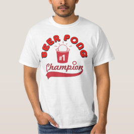 Bier Pong Meister-Preis-Shirt T-Shirt