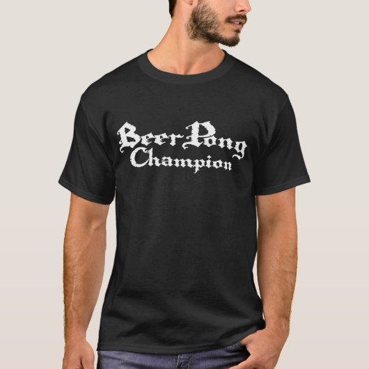 Bier Pong Meister T-Shirt (Vorderseite)
