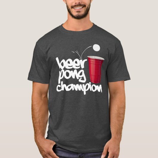 BIER Pong MEISTER T-Shirt (Vorderseite)