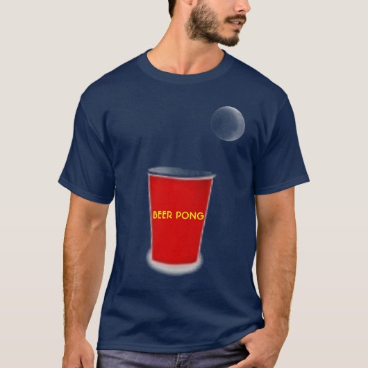 BIER PONG ORDNET T - Shirt an (Vorderseite)
