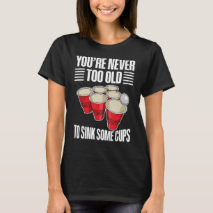 Bier Pong Party zum Trinken für einen Bierpong T-Shirt