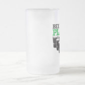 Bier Pong Spieler Mattglas Bierglas (Mittel)