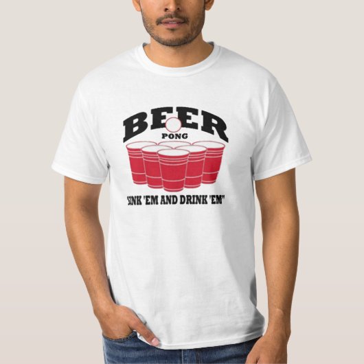 Bier Pong T-Shirt (Vorderseite)