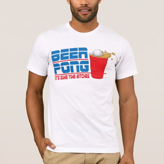 Bier Pong T-Shirt (Vorderseite)