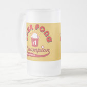 Bier Pong Trophäe Mattglas Bierglas (Vorderseite Links)