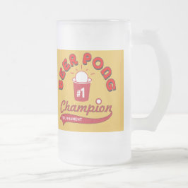 Bier Pong Trophäe Mattglas Bierglas