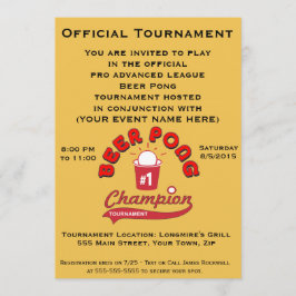 Bier Pong Turnier (Party) Einladung