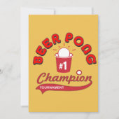 Bier Pong Turnier (Party) Einladung (Vorderseite)
