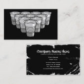 Bier pong visitenkarte (Vorne/Hinten)