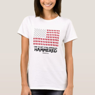 Bier Pong Zeit, Stern-spangled zu erhalten T-Shirt