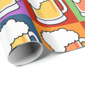 BIER Pop Art Packpapier (Rolleneckpunkt)