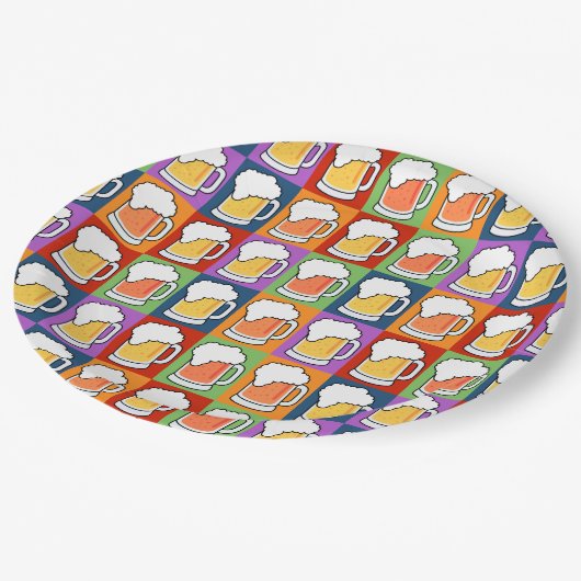 BIER Pop Art Paper Teller (Schrägansicht)