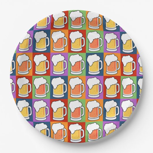 BIER Pop Art Paper Teller (Vorderseite)