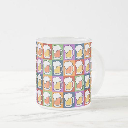 BIER Pop Art Tasse (VorderseiteRechts)