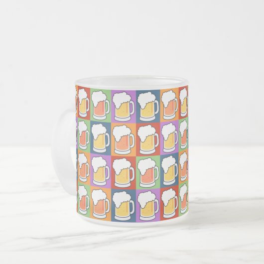 BIER Pop Art Tasse (Vorderseite Links)