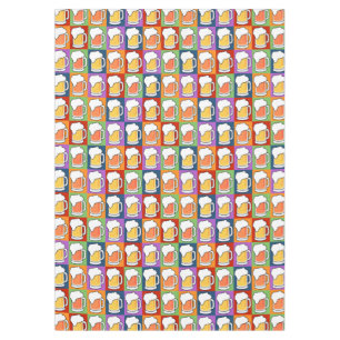 BIER Pop-Kunsttabellenstoffe Tischdecke
