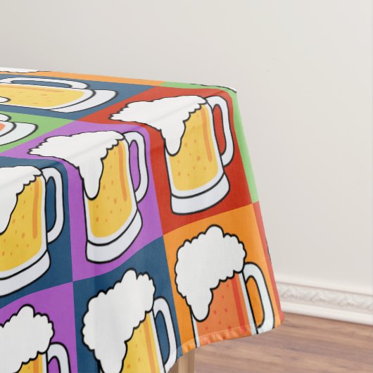 BIER Pop-Kunsttabellenstoffe Tischdecke (Beispiel)