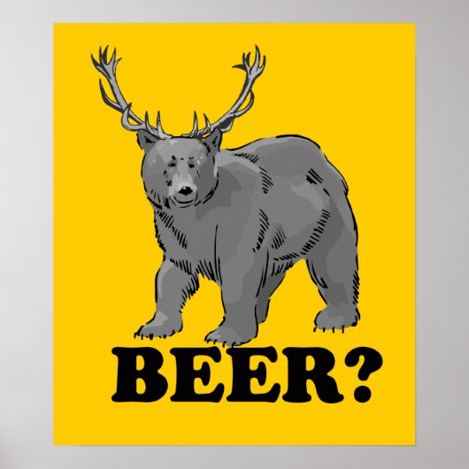 Bier? Poster $ 24,95 (Vorne)