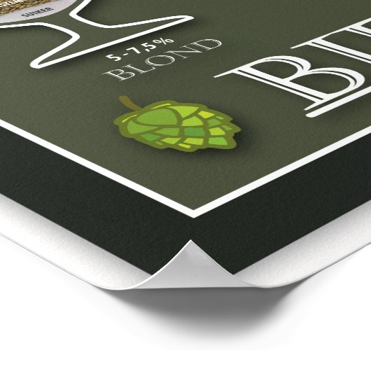 Bier-Poster Poster (Ecke)