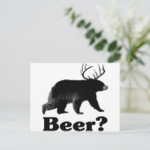 Bier? Postkarte (Stehend Vorderseite)