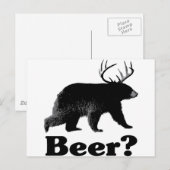 Bier? Postkarte (Vorne/Hinten)