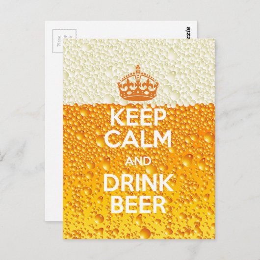 Bier Postkarte (Vorne/Hinten)