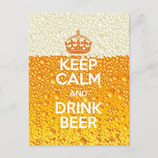 Bier Postkarte (Vorderseite)