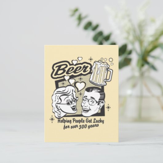 Bier Postkarte (Stehend Vorderseite)
