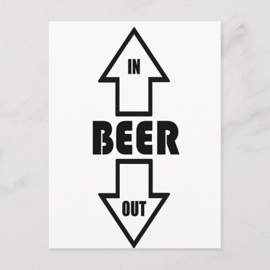 Bier Postkarte (Vorderseite)