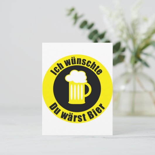 Bier Postkarte (Stehend Vorderseite)